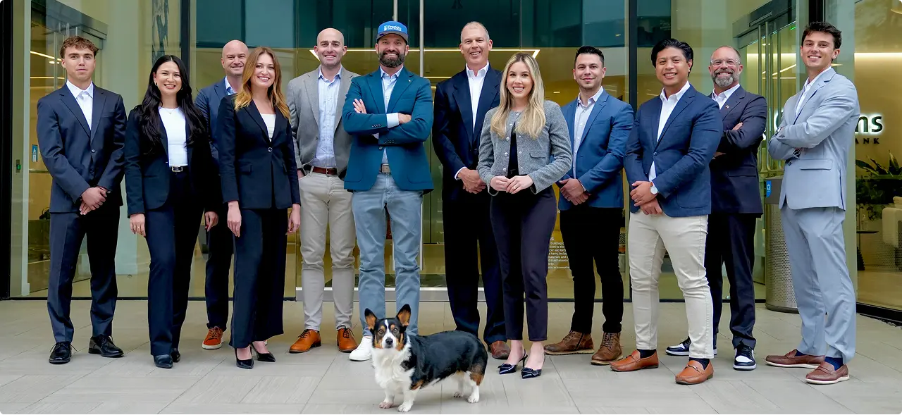 Team members of Presidio Capital Management posing together for a group photo
